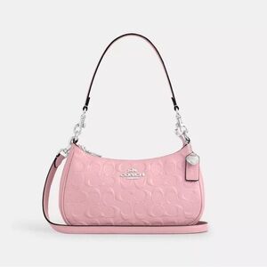 NWT Coach Teri Pink Patent Leather Shoulder Bag